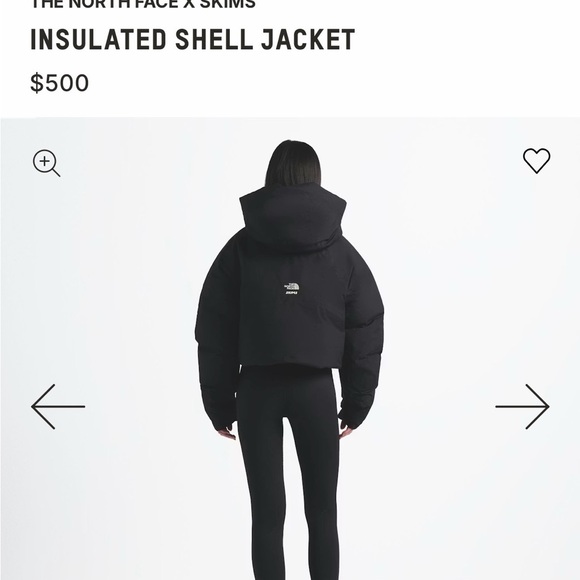 SKIMS x North Face Insulated Shell Jacket - Picture 3 of 4